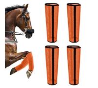 Horse Fly Boots 4 Pieces Adjustable Mesh Wrap