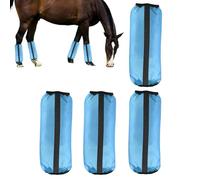 Horse Fly Boots, Equine Mesh Leg Wraps, Comfortable Equine Leggings, for Turnout Stable Competition Sports Training Ranch Farm Backyard