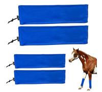 Horse Fly Boots Set of 4, Breathable Shoe Fly Leggings for Horses, Shock-Absorbing Horse Flys Boots, Reduce Stomping, Hoof Stress, and Leg Fatigue