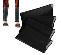 Horse Fly Boots - Set of 4 Lightweight Mesh Fly Leg Wates for Ventilated and Flexible Design for Defence Portable Summer Leg Wraps for Willow Grass Stable