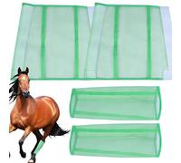 Horse Fly Boots Set - Protective Mesh Leggings, Breathable Guards | 4PCS Anti- Horse Gear, Fly Resistant Sleeves Ideal Use for Barn, Riding, Farm, Pasture