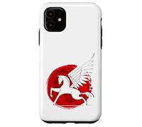 Horse Fly Eagle Riding Mould Japan Red Sun Victory Case for iPhone 11