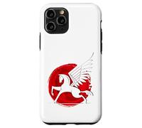 Horse Fly Eagle Riding Mould Japan Red Sun Victory Case for iPhone 11 Pro