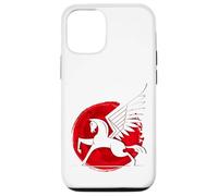 Horse Fly Eagle Riding Mould Japan Red Sun Victory Case for iPhone 12/12 Pro