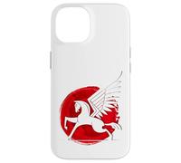 Horse Fly Eagle Riding Mould Japan Red Sun Victory Case for iPhone 14