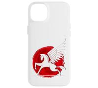 Horse Fly Eagle Riding Mould Japan Red Sun Victory Case for iPhone 14 Plus