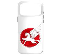 Horse Fly Eagle Riding Mould Japan Red Sun Victory Case for iPhone 17 Pro Max