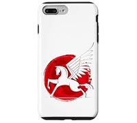 Horse Fly Eagle Riding Mould Japan Red Sun Victory Case for iPhone 7 Plus/8 Plus