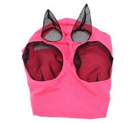 Horse Fly Mask Breathable Comfortable Soft Knitted Fabric Additional Fine Mesh Horse Face Mask Avoid Equine Fly and UV Protection Stretchy for Horse (Pink)
