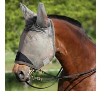 Horse Fly Mask, Super Comfort Fly Masks for Horses, Adjustable UV Protection Breathability Horses Fly Masks with Ears, Pony Mini Equine Fly Mask for Miniature Foal Draft Cob Srabian Full (Gray, XS)