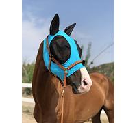 Horse Fly Mask Super Comfort Horse Fly Mask Elasticity Fly Mask with Ears We Only Make Products that Horses Like… (Pacific Blue, M)
