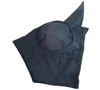 Horse Fly Mask with Ears, Horse Fly Mask Ear Protectors, Elastic Breathable Polyester Mosquito Cover, Multicolor(Black)