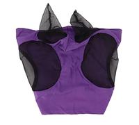 Horse Fly Mask with Ears, Mesh Horse Face Cover Fly Masks for Horses Anti-Fly Mesh Equine Mask with Ears Protection Riding Equestrian Equipment, Breathable Fabric, U V Protection (Purple)