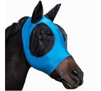 Horse Fly Mask with Ears, Super Comfort Fly Masks for Horses,with UV Protection Soft on Skin with Breathability- Azure Blue
