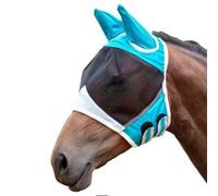 Horse Fly Masqu- Mesh Equine Shield, Protective Bonnet Ears with Elastic Strap | Breathable Sun Glare Defense Accessory | Large Eye Area Visionn Clearance Headgear for Ranch Farm Pasture Livestock