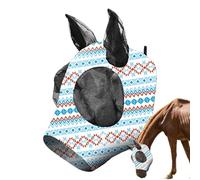Horse Fly Shield | Stretchable Stretchy Fit Shield,Uv Protection Breathable Soft Face Covering for Comfort Protection Training Clear Seeing Riding Outdoor