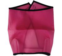 Horse Fly Veil, Pink Full Face Fine Mesh Coverage, Sun Protection, Airflow Polyester Gear for Horseback Riding, 14.6 x 10.2 in, 37 x 26 cm