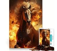 Horse From Hell Jigsaw Puzzles for Teenagers 1000 Pieces Memory Train Fine Thick Home Game Birthday Present (38x52cm)