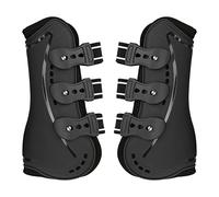 Horse Front Leg Boots, Shock Absorbing Horse Leg Protector, Breathable Neoprene Riding Boots with Ventilation Holes, Anti Slip Elastic Band for Jumping Eventing Training (Large Size 1.69 X 9.06in)