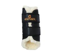 Horse gaiters open leather hindquarters Kentucky Tunout