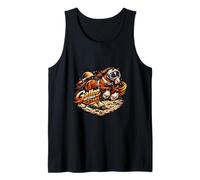 Horse Gallop Astronaut Moon Fantasy Rocket Space Tank Top