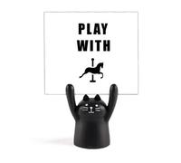 Horse, Game Art Deco Fashion Memo Holder Cartoon Black Cat Stand Decoration