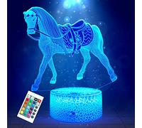 Horse Gifts Night Lights for Kids with Remote & Smart Touch Horse Lamp for Kids Room Decor 16 Colors Changing Dimmable Horse Toys 1 2 3 4 5 6 7 8 Year Old Boy Girl Gifts(Horse)