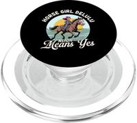 Horse Girl Delulu Neigh Means Yes Horse Riding Meme Lover PopSockets PopGrip for MagSafe
