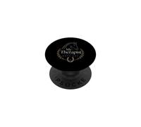 Horse Girl Equestrian My Therapist Eats Hay PopSockets Adhesive PopGrip