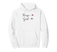 Horse Girl Heart cute handwritten Typography Gift Pullover Hoodie