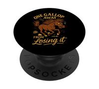 Horse Girl Humor Barn Life Saddle Sass Riding Club PopSockets Adhesive PopGrip