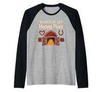 Horse Girl Humor Barn Life Saddle Sass Riding Club Raglan Baseball Tee