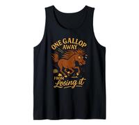 Horse Girl Humor Barn Life Saddle Sass Riding Club Tank Top