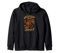 Horse Girl Humor Barn Life Saddle Sass Riding Club Zip Hoodie