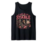 Horse Girl I Will Be in The Stable Western Style Tank Top