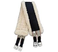 Horse Girth, Thick Equestrian Equipment For Riding Training, Fleece English Girth For Horse, Fleece-Lined English Saddle Cinch With D-Ring, Horse Girth 47 Inches Elastic Belly Band, Winter Protec