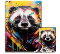 Horse Graffiti Jigsaw Puzzle 1000 Pieces Impossible Jigsaw Puzzles for Adults DIY Home Decor Gift, Brain Teaser Game 26X38CM/10.23x14.96inch