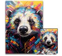Horse Graffiti Jigsaw Puzzles 1000 Pieces for Adults cardboard Jigsaw Puzzles for Home Decor & Holiday Fun 26X38CM/10.23x14.96inch