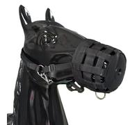 Horse Grazing Muzzle, Controls Pasture Intake, Lightweight Breathable Feeding Guard, Flexible Anti Chew Equine Muzzle with Adjustable Secure Fit Design, Livestock Management Accessory 7.48X6.in