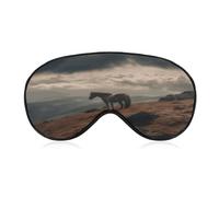 Horse Grazing on The Mountain Sleep Mask Eye Mask Travel Eye Cover