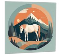 Horse Greeting Card Horses Design birthday card - 145 x 145mm