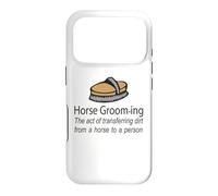 Horse Grooming Is The Art Of Transferring Dirt Joke Case for iPhone 17 Pro