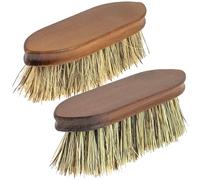 Horse Grooming Kit 2 Pack - Mane & Tail Detangler Brush Set with Soft & Stiff Bristles - Professional Horse Care Grooming Tools