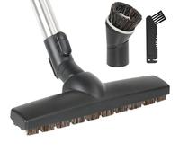 Horse Hair Floorhead for Miele Vacuum Cleaners, 12" Wide Hardwood Floor Brush as Vacuum Attachment Replacement Parts, Soft Bristles Head & Wheels Ideal for Hard Floors Cleaning