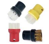 Horse Hair Round Brush, 4 Pack Round Dusting Brush SC1 SC2 SC3 SC4 SC5 Steam Cleaner Accessories Universal Replacement Brushes