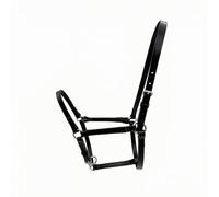 Horse Halter Adjustable Headgear Bridle Strap Harness With Secure Hardware TPU Composition Clean Minimalist Look Structural Stability Suitable for daily handling stable use grooming , Black