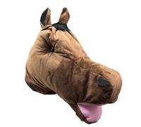 Brown Horse Hat Head Race Day Novelty Adults Jockey Fancy Dress