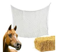 Horse Hay Feeder - Rectangular, Slow Eating Net with 3 cm Large Holes, Tear-Resistant Bag for and Farm Animals, Portable Barn Feeding Equipment