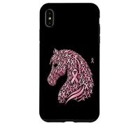 Horse Head Breast Cancer Awareness Pink Ribbon October Case for iPhone XS Max