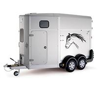 Horse Head Car Trailer Box Bonnet Truck Sticker Decals Large LSH15